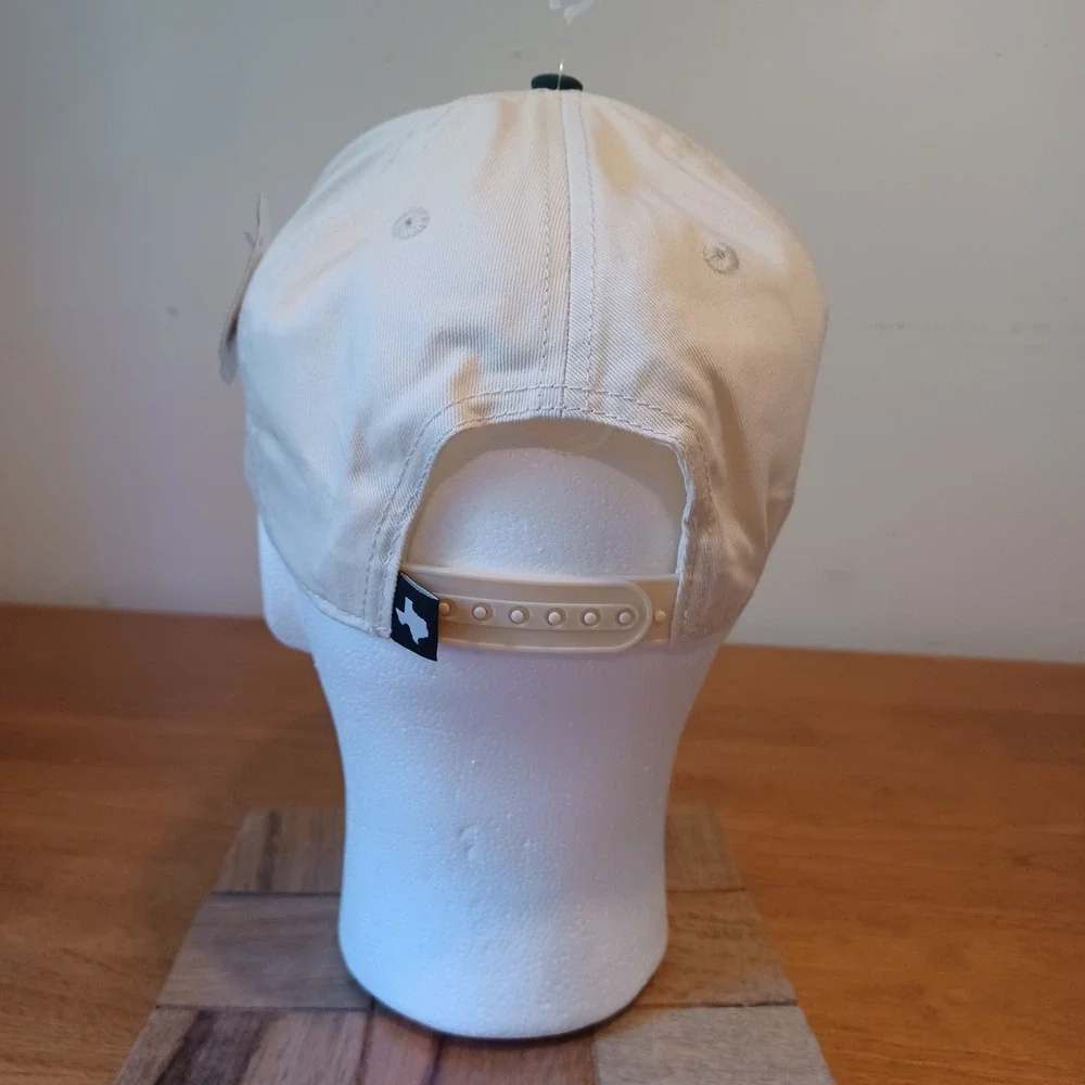 Terry Black's Barbecue Hat Unisex OS Cream Green Texas BBQ Snapback Cap New